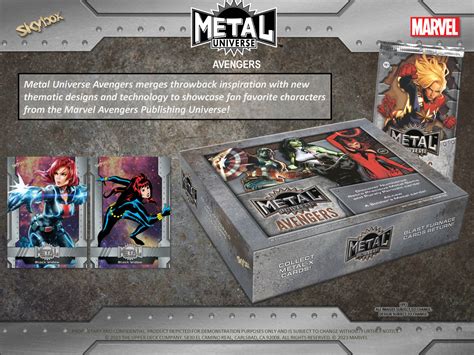 marvel metal hobby box|upcoming marvel trading card releases.